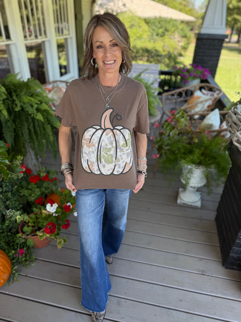 CAMO PUMPKIN TEE