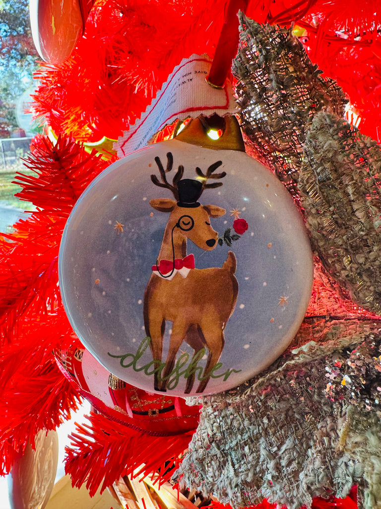 SANTA’S REINDEER ORNAMENT