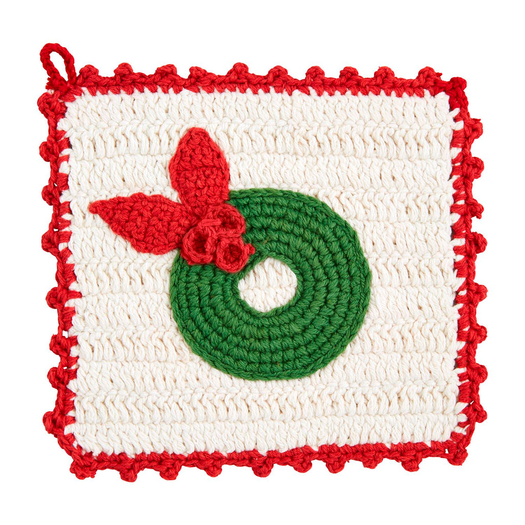 CHRISTMAS CROCHET POT HOLDER