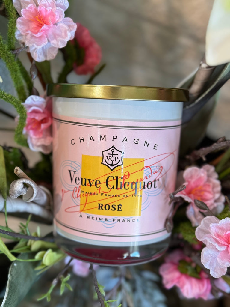 LARGE VEUVE CLICQUOR ROSE CANDLE