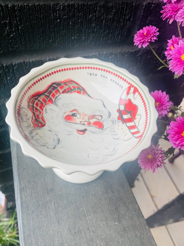 VINTAGE CHRISTMAS CANDY DISH