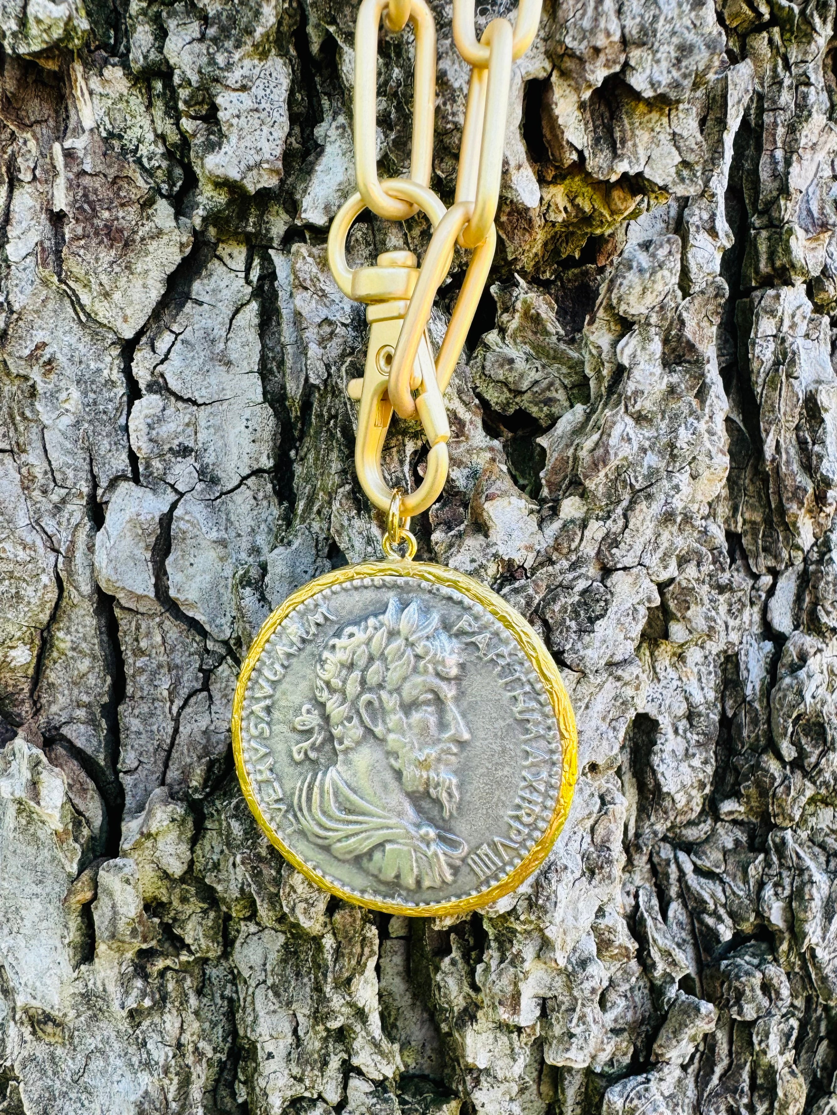 【18K】ヴィンテージゴールドネックレス 鶴デザイン ゴールド×レジン 40cm pe2235_11.jpg