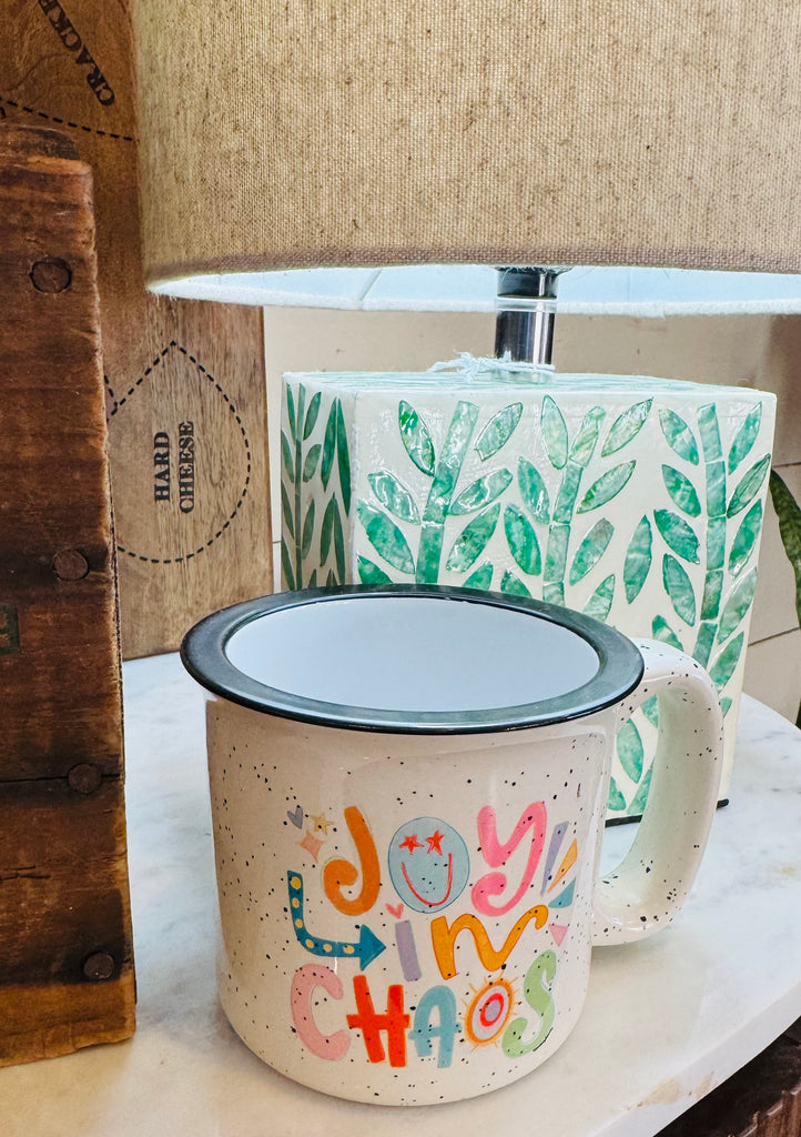 JOY IN CHAOS COFFEE MUG