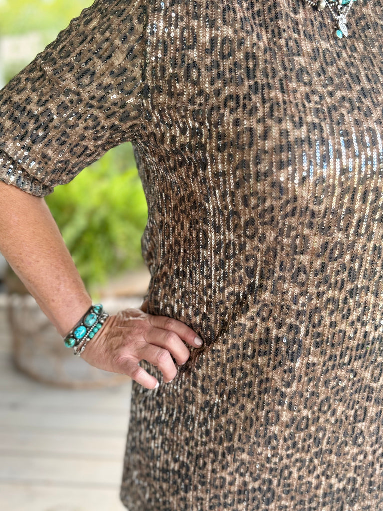 CONFETTI SEQUIN DRESS