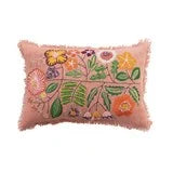 SUNSET VILLA FLORAL THROW PILLOW